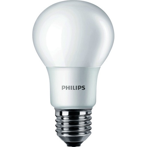 Philips A+, LED-Leuchtmittel, Plastik, 7.5 W, E27, matt weiß, 6 x 6 x 11 cm [Energieklasse A+]