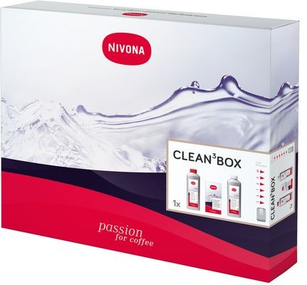 NIVONA CLEAN3BOX 1x Reinigungstabletten 1x Entkalker 1x Cream Cleaner