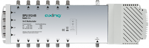 AXING SPU 512-05 Multischalter | 5 in 12 | basic-line