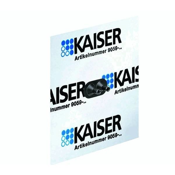 Kaiser 9059-45 Doppel-Leitungsmanschette Ø 4-8mm Luftdichtungsmanschette für Leitungen