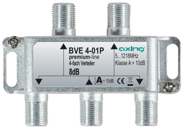 AXING BVE 4-01P 4-fach Verteiler | 5…1218 MHz | Bauform 01