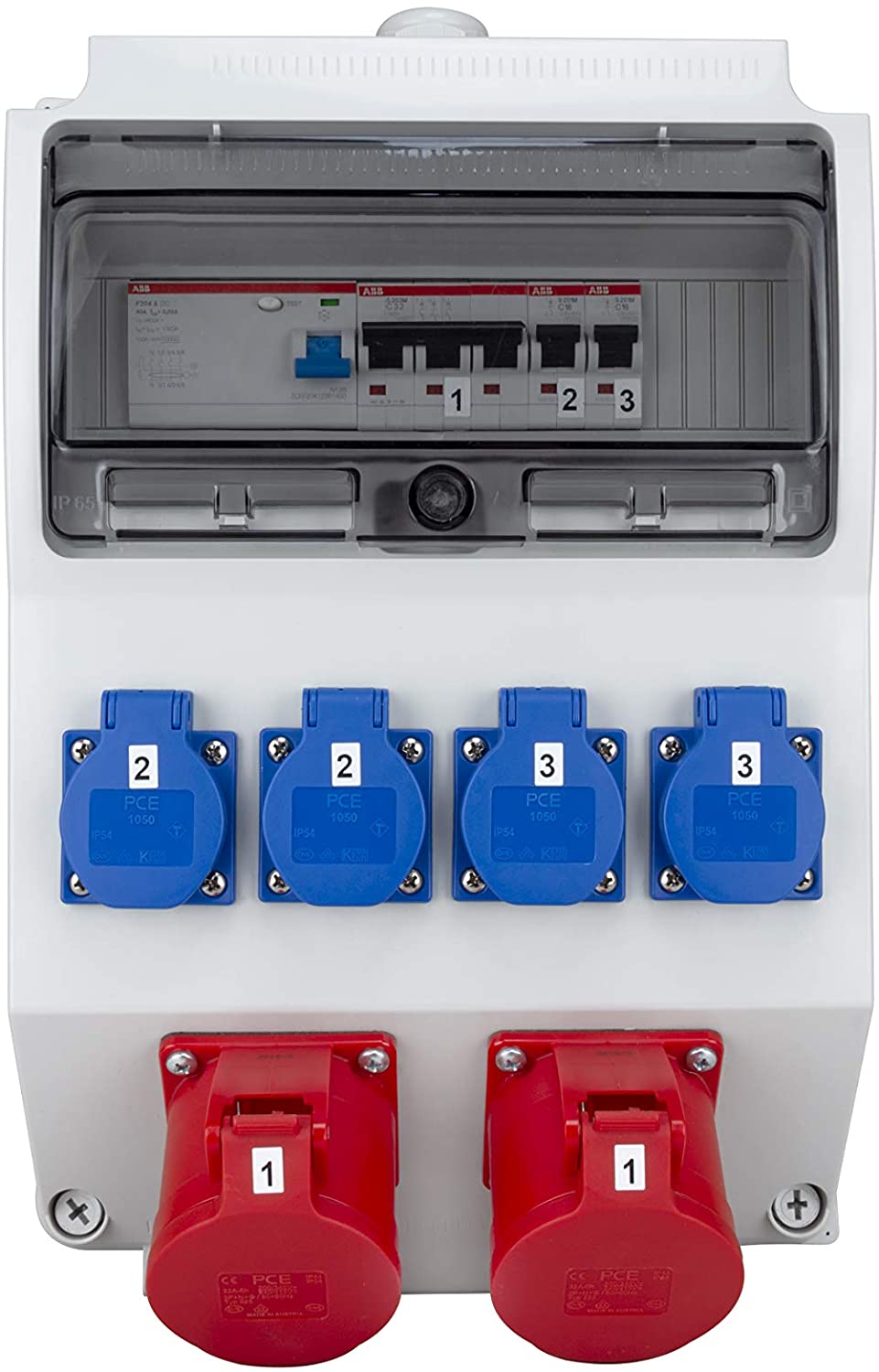 Stromverteiler 3-fach m Sicherungen Sicherungshalter IEK Verteiler Sicherung 
