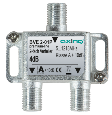 AXING BVE 2-01P 2-fach Verteiler | 5…1218 MHz | Bauform 01