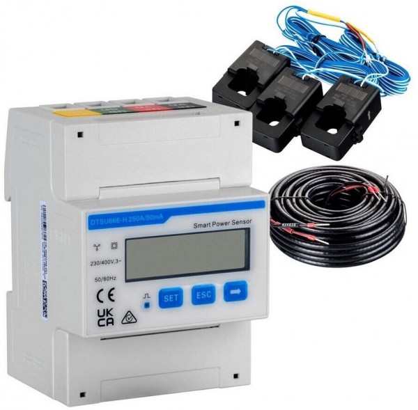 Smart Power Sensor 3P 100A, Power meter DTSU666-H three phase (100A)