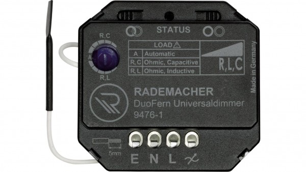 Rademacher 35140462 DuoFern 9476-1 DuoFern 1-Kanal Universal-Dimmaktor Unterputz